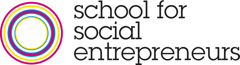 button: school for social entrepreneurs logo, visit website