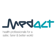 button: medact logo, visit webpage