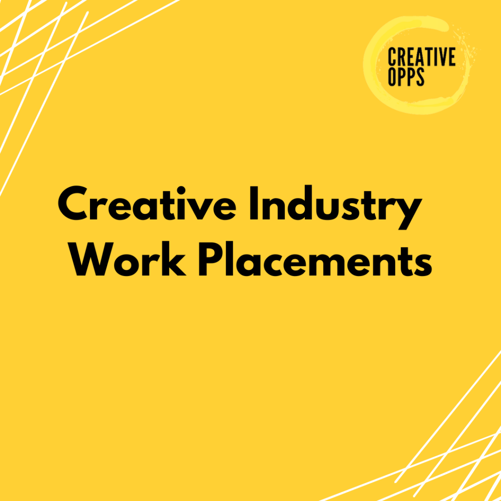 infographic that says 'creative industry work placements'